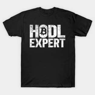 Funny Hodl Expert Bitcoin Crypto Currency BTC Gift T-Shirt